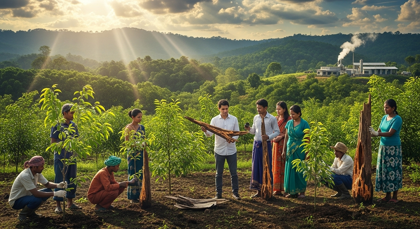 Agarwood revolution in the villages of Assam-Tripura