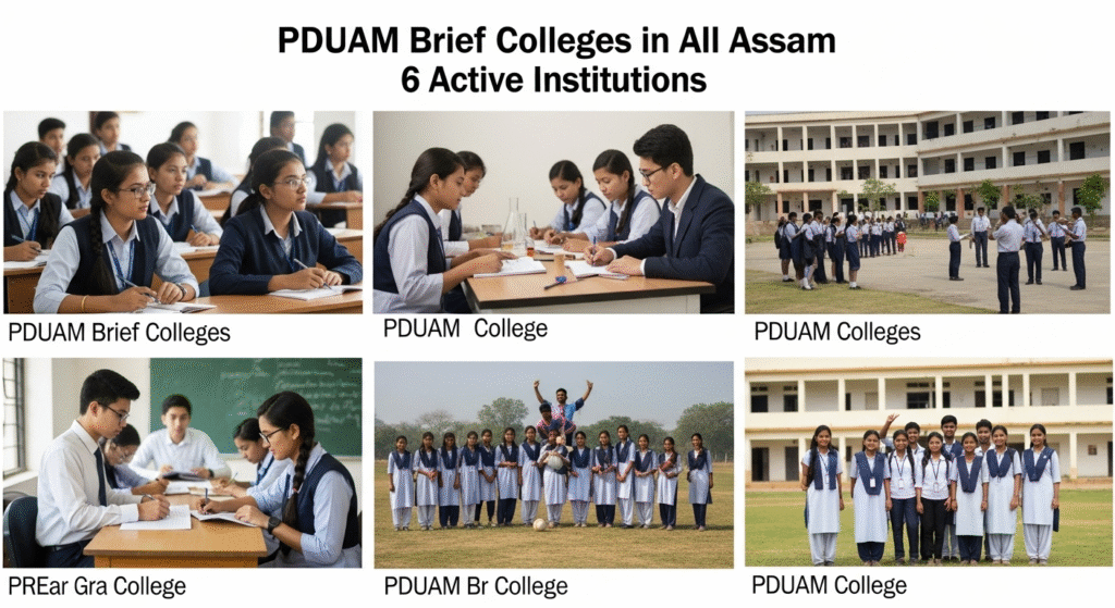 PDUAM Brief Collegs in all assam