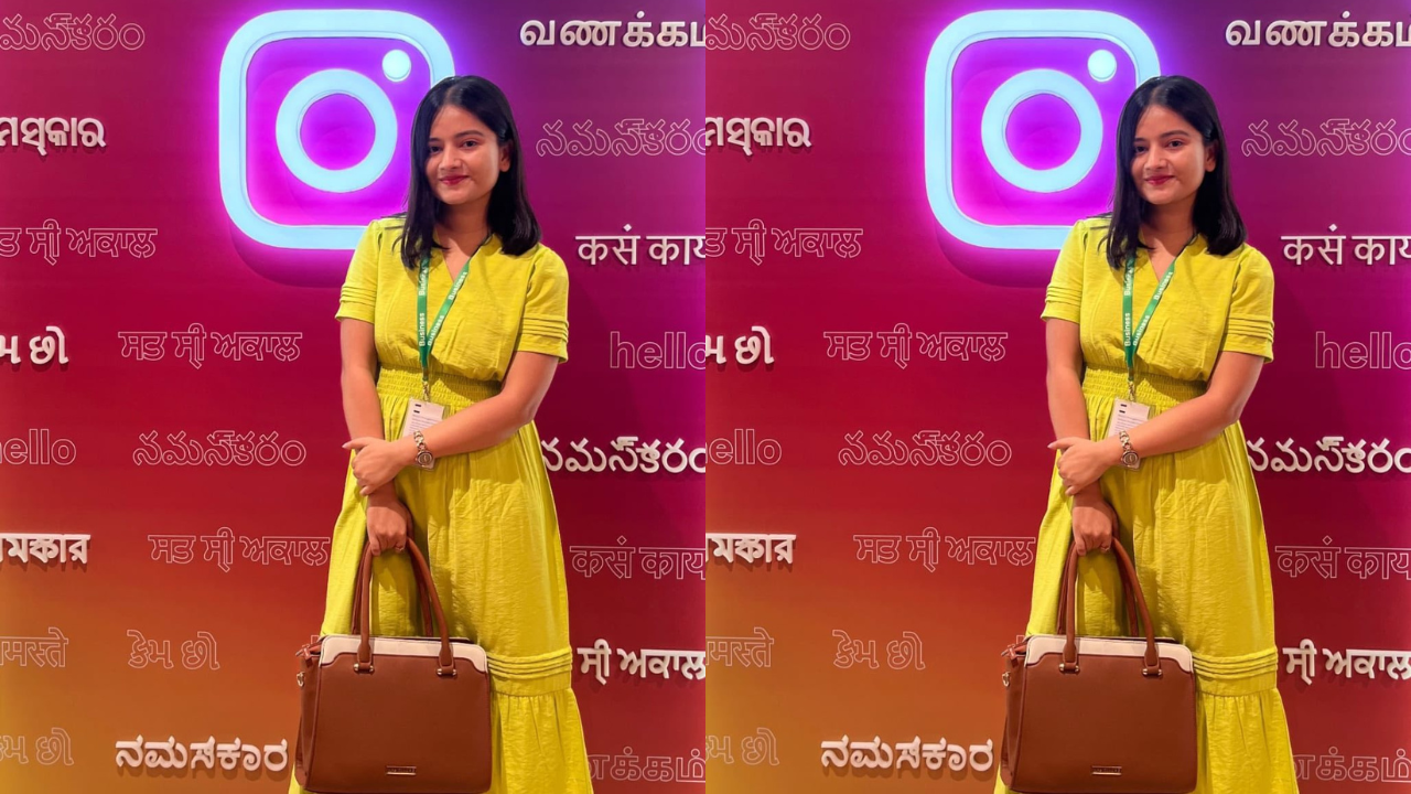 RJ Priyanka, India’s first transgender radio jockey, smiling in an outdoor setting during a broadcast event
