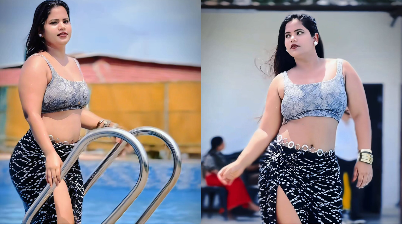 Khushi Singh posing in traditional Indian outfit