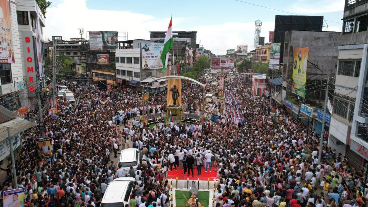 Heritage Meets Development: CM Sarma Unveils Statues and Pledges Barak Valley Progress