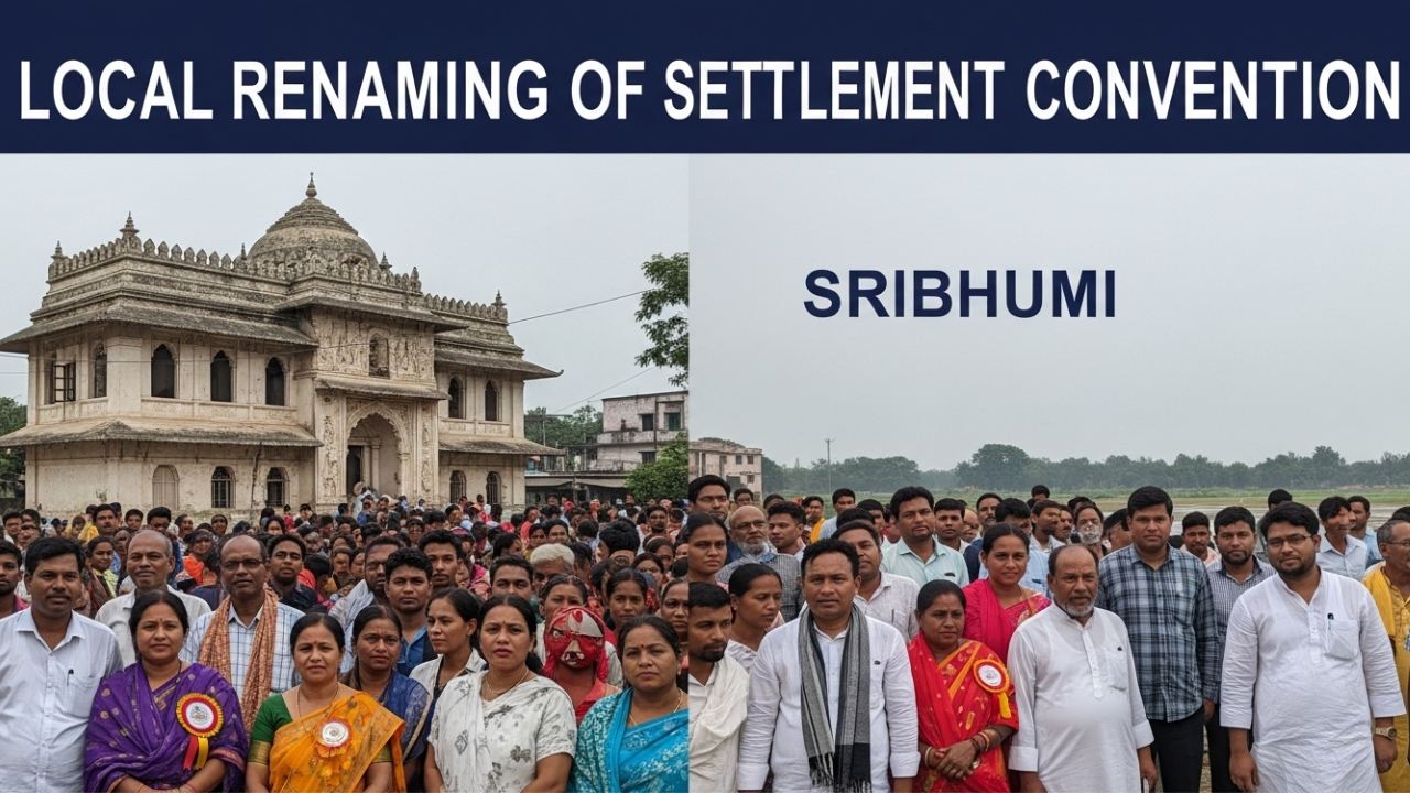 Karimganj residents at the Sribhumi rename settlement convention