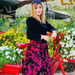 Misty Jannat posing elegantly in Dubai for Heaven Dental & Beauty Clinic