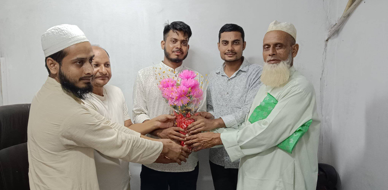 Kamrul Haque from Badezma Village Baraigram honored before leaving for London School of Economics