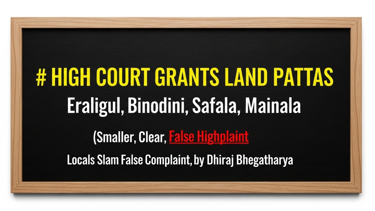 Villagers protest false complaint by Dhiraj Bhattacharya of Hindu Rakshi Dal in Karimganj.