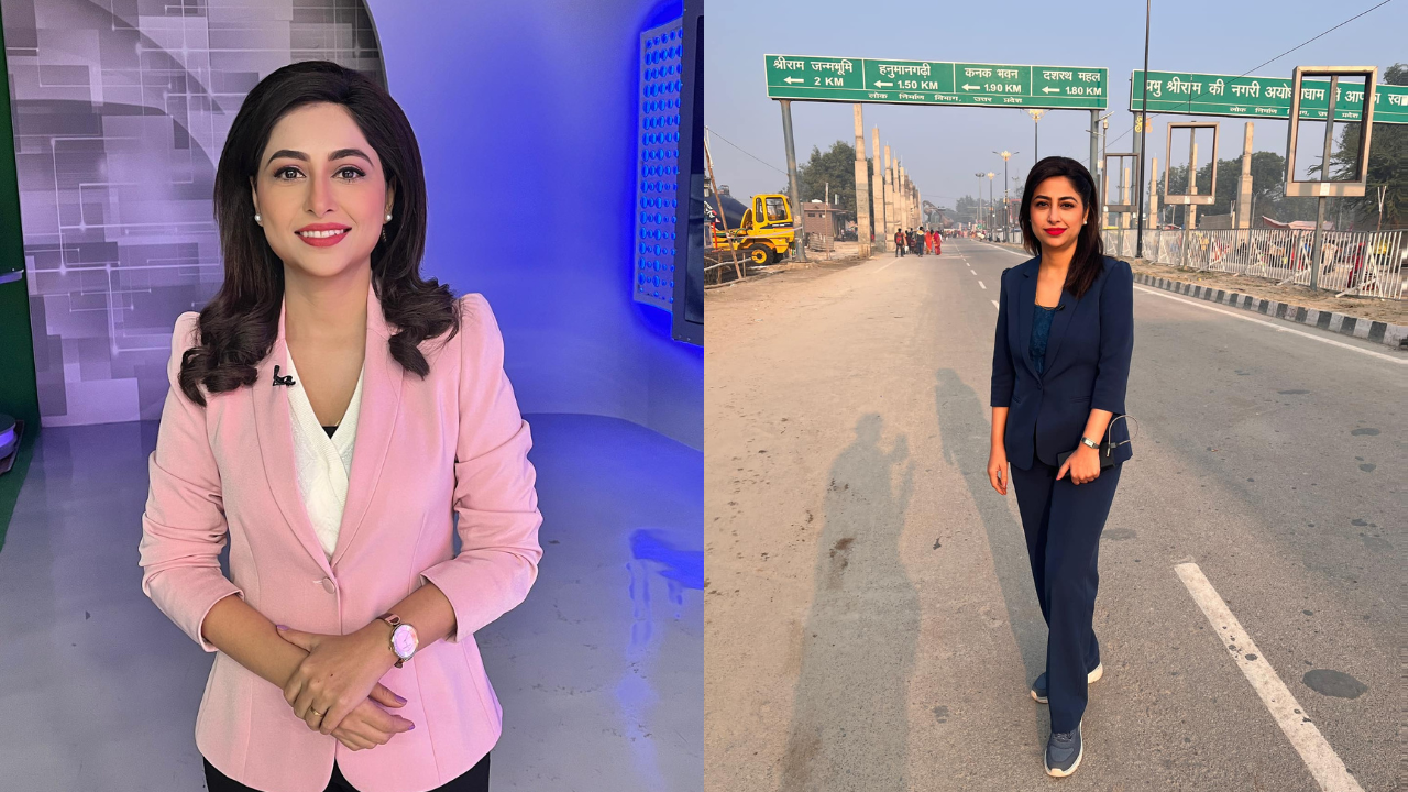 Shalini Kapoor Tiwari during her podcast recording