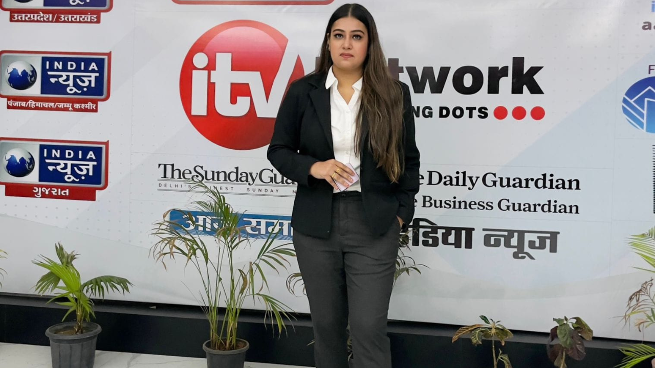 Adv Kanika Bhardwaj inside her chamber at Saket Court, New Delhi