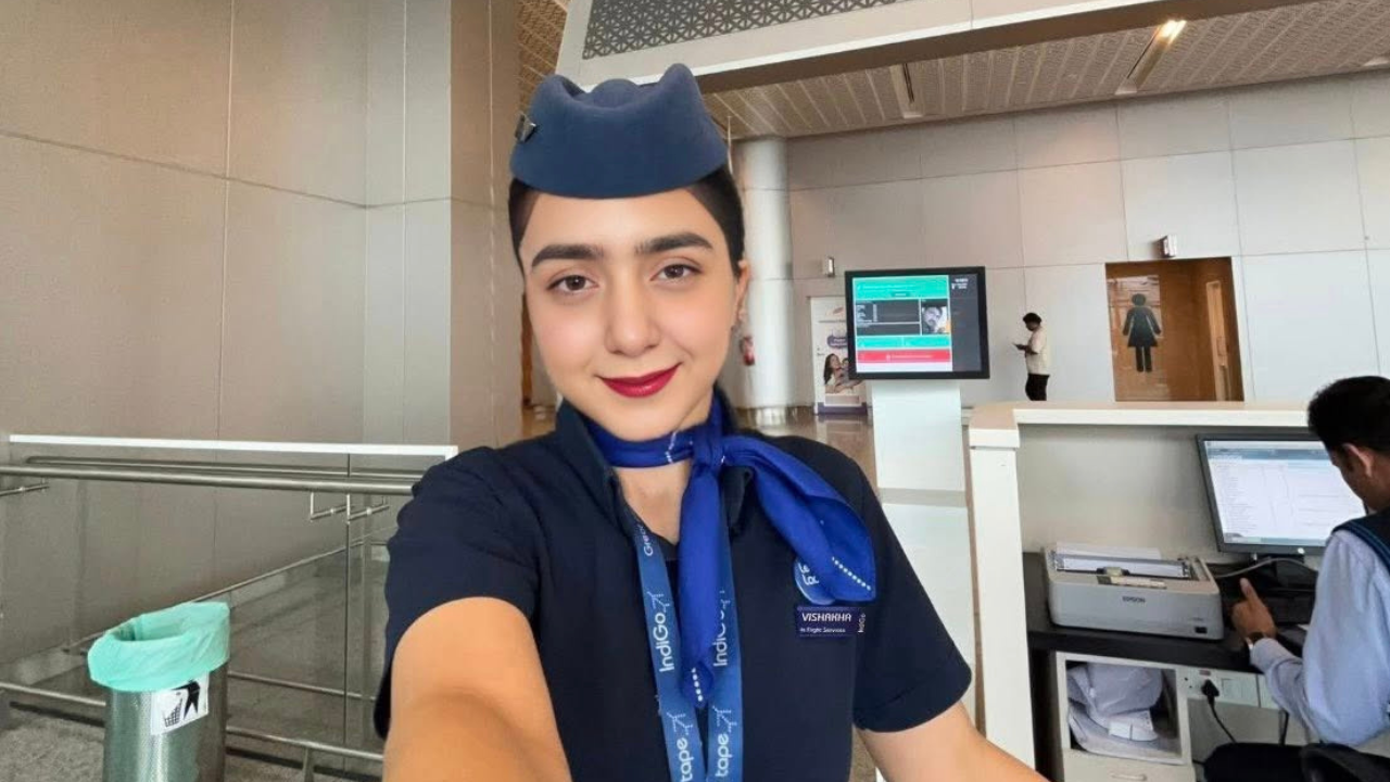 Vishakha Rawat cabin crew travel lifestyle at airport