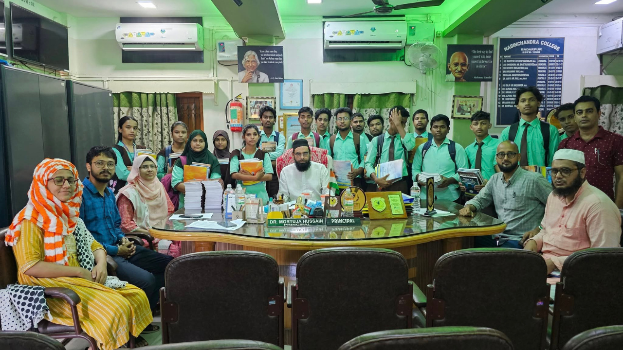 Dr. Mortuja Hussain with faculty team of NC College Assam
