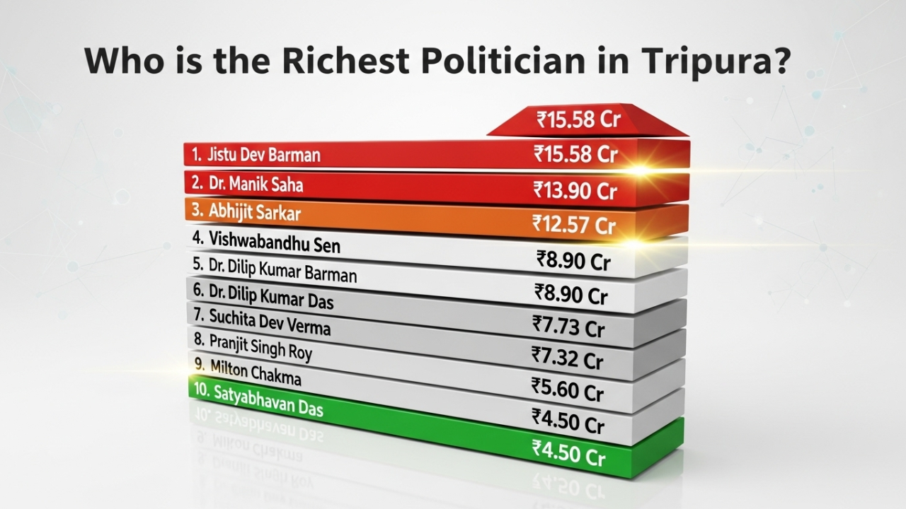 Top 10 Wealthiest Politicians in Tripura 2025: Net Worth and Profiles