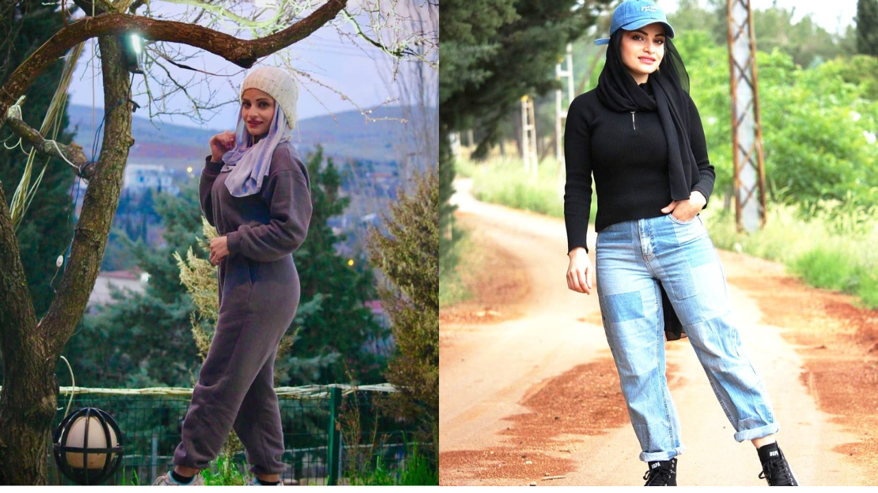 Om Sayf recording video in her YouTube studio setup