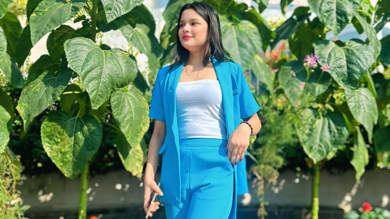 Bangladeshi digital creator Disha Rahman during a photo session in Dhaka.