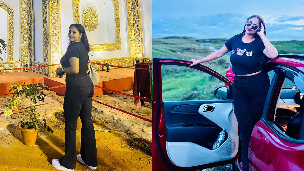 Tanushree Talukder giving motivational talk in Assam